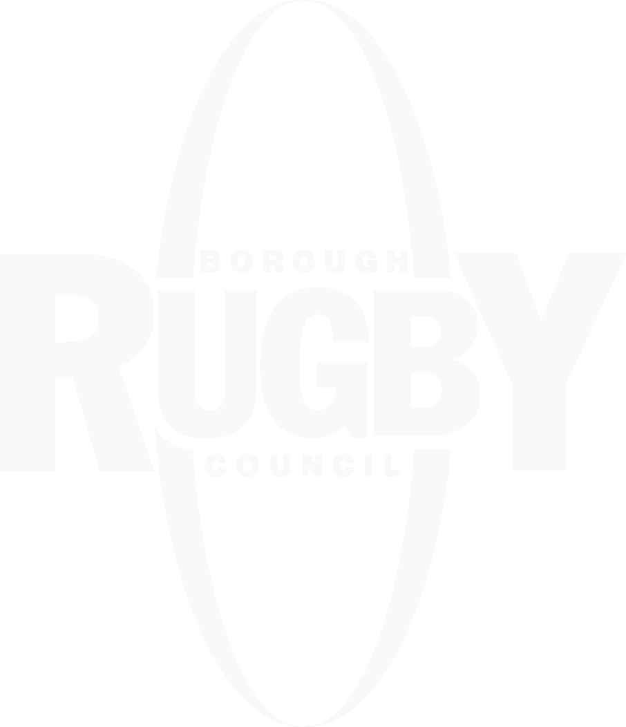 Rugby Borough Council logo — RBC white logo transparent